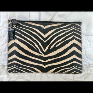 Zebra Coach Pouch